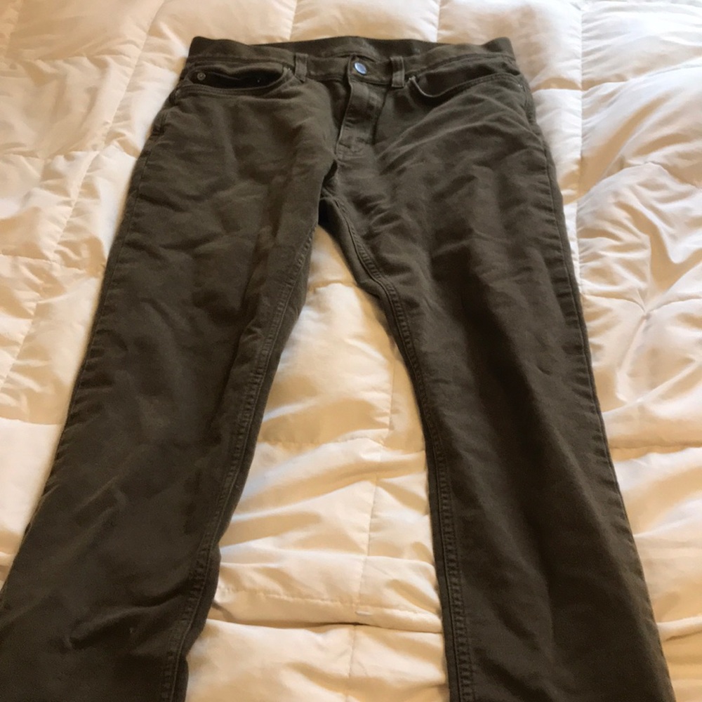 Forest green traveler pants